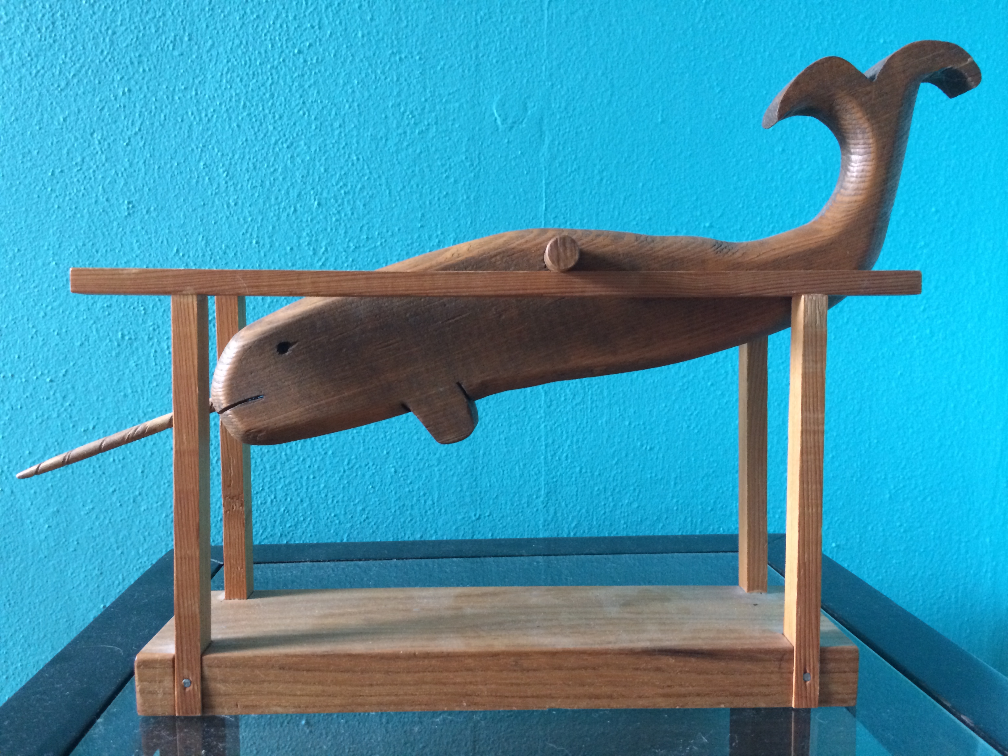 wooden narwhal